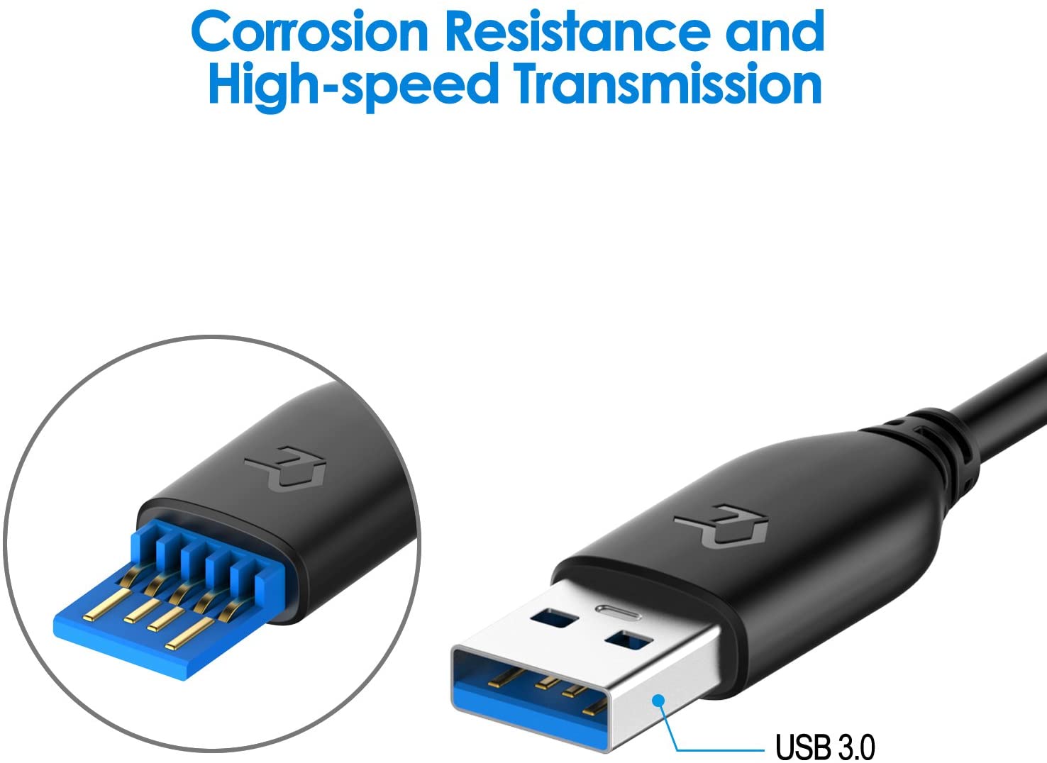 Rankie USB 3.0 Cable, Type A to Type A, 1-Pack 6 Feet Rankie USB 3.0 Cable, Type A to Type A, 1-Pack 6 Feet